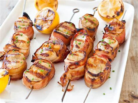 How To Prepare Bacon Wrapped Scallop Skewers Aussie Meat