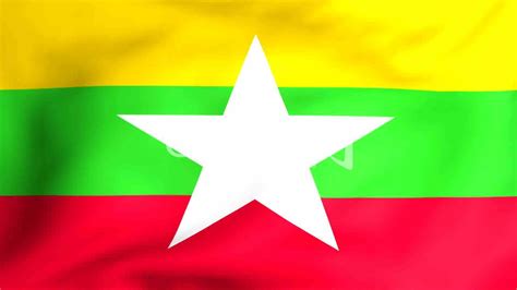 Bbc journalist aung thura detainedmyanmar protests: Flag Of Myanmar: Royalty-free video and stock footage