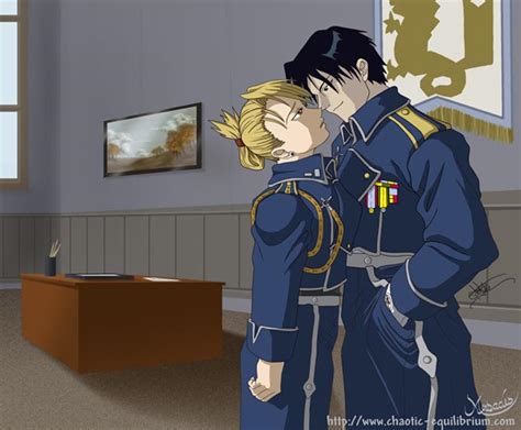 Riza Hawkeye And Roy Mustang Fullmetal Alchemist Brotherhood Anime