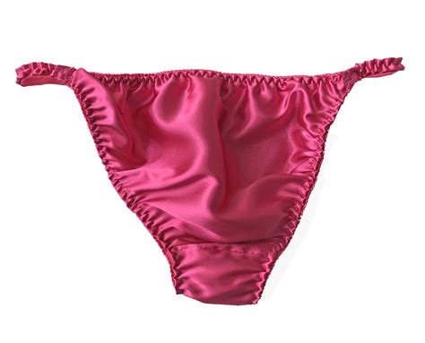 Hot Pink Cerise Satin Panties Sissy Tanga Knickers Underwear Briefs