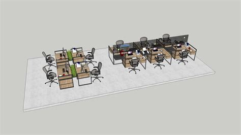 Cubicle Table 3d Warehouse