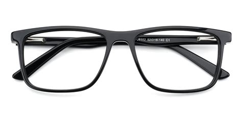 Tripper Rectangle Eyeglasses In Black Sllac