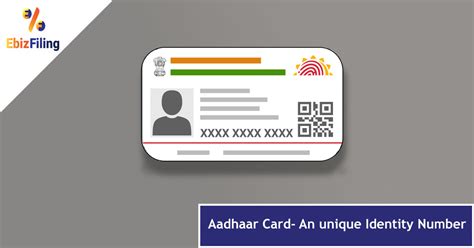 Aadhaar Card An Unique Identity Number Ebizfiling