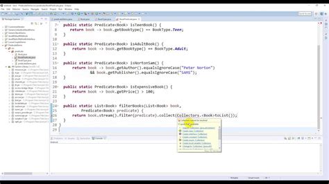 Java 8 Predicate Code Demo Youtube