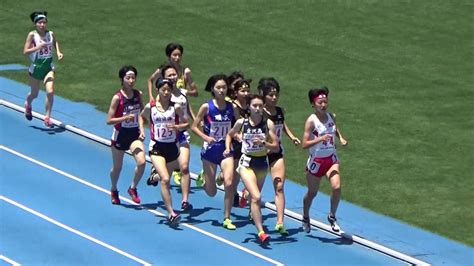 南関東高校総体陸上 女子1500m 予選1組 20160617 Youtube