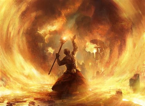 Fated Conflagration Mtg Art From Born Of The Gods Set By Adam Paquette