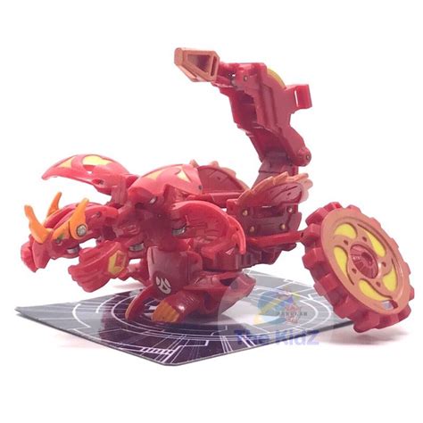 Bakugan Red Pyrus Blitz Dragonoid Battle Gear Helmgund Rare Shopee