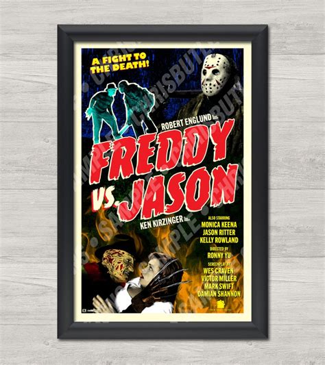 Freddy Vs Jason Classic Series 11x17 Movie Poster Etsy