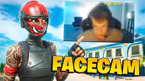 First Time Playing With Facecam In Fortnite 😲 Youtube