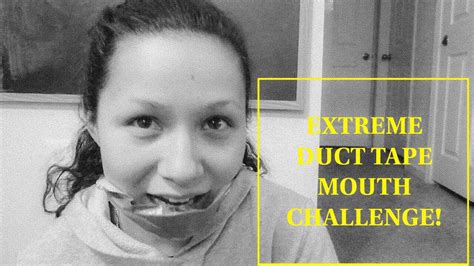 Extreme Duct Tape Mouth Challenge With Selena Youtube