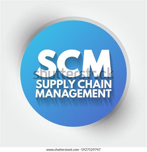 Scm Supply Chain Management Management Flow Stock Vector Royalty Free