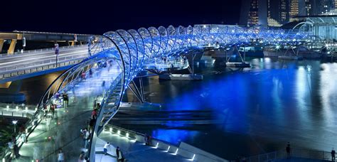 Helix Bridge The Spectacular Bridge Of Singapore Inspirations