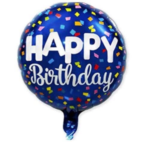 18″ Happy Birthday Foil Balloon With Helium Sigs Party N Ts