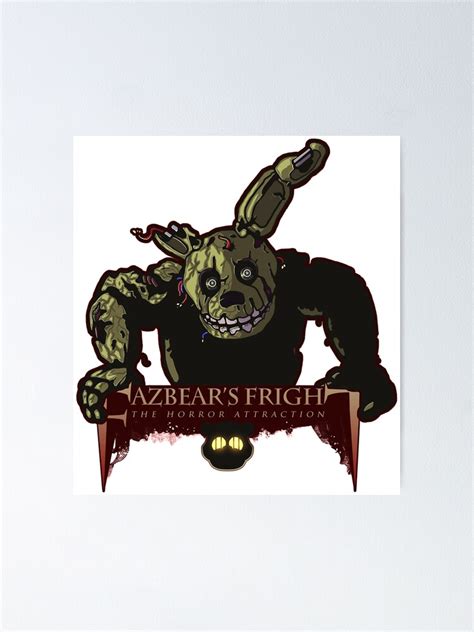Funny Fazbear S Fright Gift Fnaf The Horror Attraction Poster By