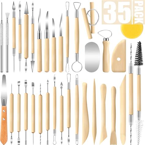 Jetmore 35 Pack Clay Tools Kit Pottery Tools And Sculpting