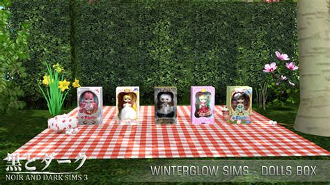 Ts3 Winterglow Sims Dolls Box Noir And Dark Sims