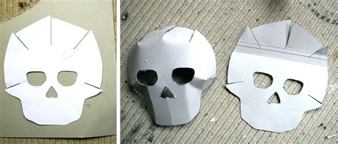 Skull Mask Template Day Of The Dead Halloween Skull Template