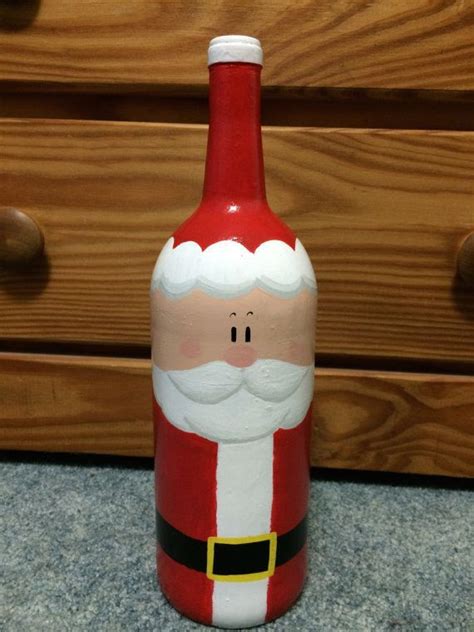 Santa Claus Wine Bottle Great Potential For A Christmas T Or Just
