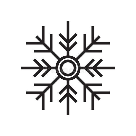 Snowflake Icon Vector Sign And Symbol Isolated On White Background