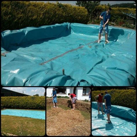 Build A Swimming Pool With Straw Bales Swimming Pool Pond Building A