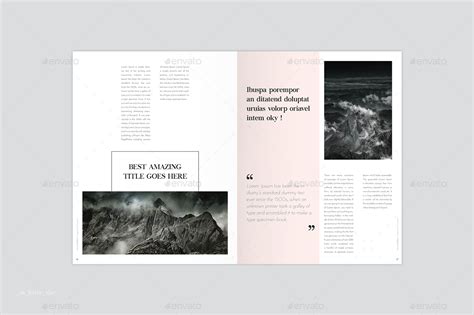 Minimal Magazine Layout By Graphhost Graphicriver