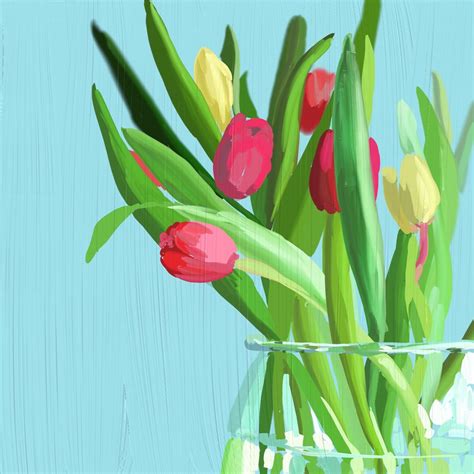 Digital Oil Painting Flowers With Artrage App C Cile Yadro Skillshare