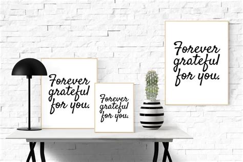 Forever Grateful For You Love Printable Wall Art Decor T Etsy