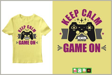 Keep Calm Game On Graphic By World Of Graphics · Creative Fabrica