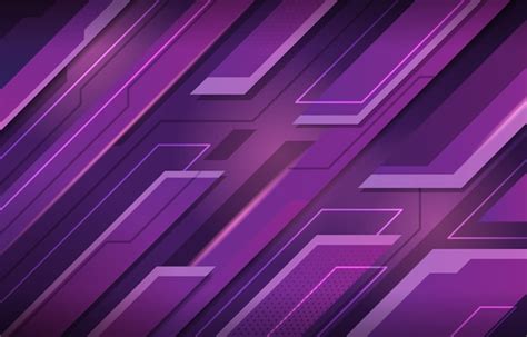 Purple Modern Abstract Background With Technology Concept Premium Vector
