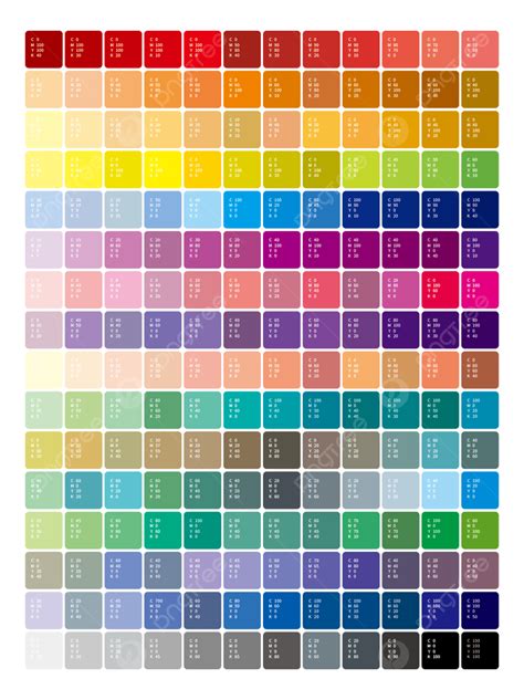 Cmyk Color Chart Png Images Free Transparent Cmyk Col