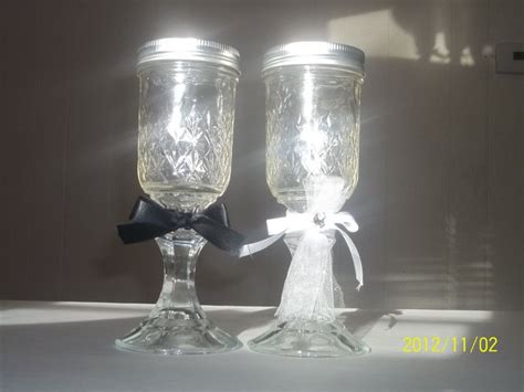 HANDMADE Mason Jar TOASTING Glasses Set By FUZZYPINKBODYTREATS 17 50