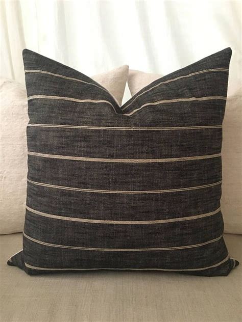 Check out our black bed pillows selection for the very best in unique or custom, handmade pieces from our home & living shops. Designer black | Etsy pillow covers, Stripes texture ...