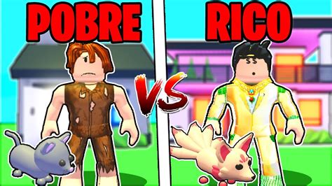 Rico Vs Pobre No Adopt Me Roblox Youtube