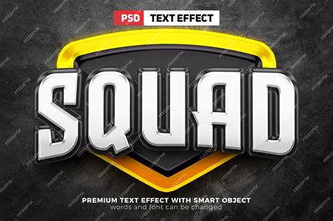 Premium Psd Esport Squad White Black Logo Mock Up Template 3d