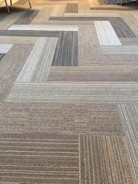 Each box covers 40 sq. Near & Far carpet tile planks by Interface. Installation ...