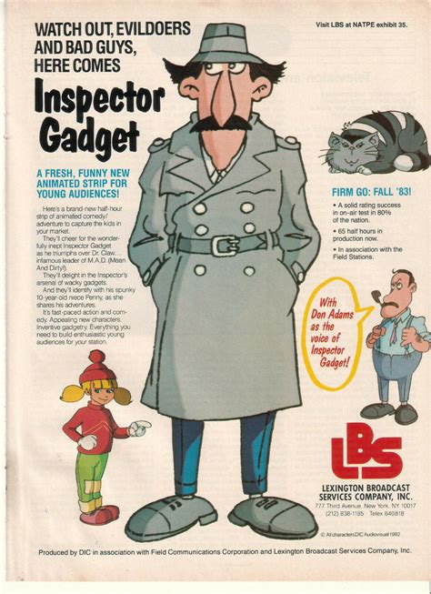 1982 Trade Show Promo Page Announcing The New Show “inspector Gadget” Gadget Still Has His