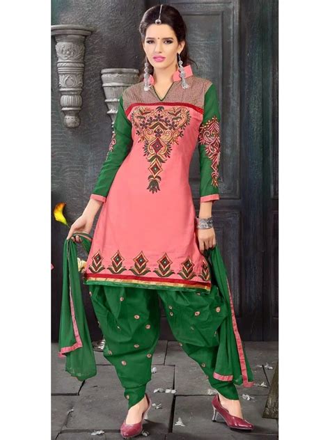 Pink Patiyala Salwar Suit Patiala Dress Casual Dresses Indian Fashion