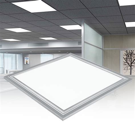 Us 2x2 Ft Recessed Led Panel Light Ceiling Down White Frame 36w 40w 48w