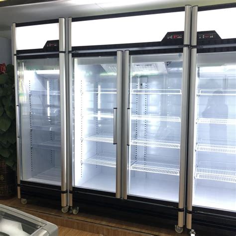 Ckd Single Or Double Glass Door Freezer With Five Layers Shelves R404a