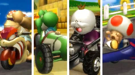 Mario Kart Wii All Characters Losing Animations Youtube