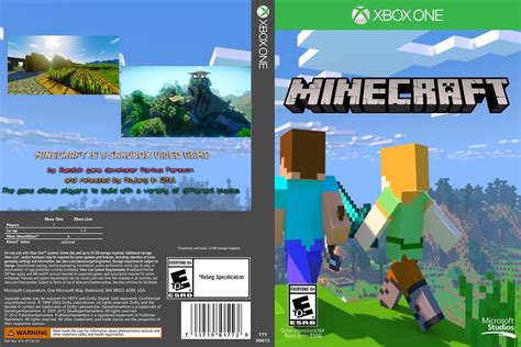 Viewing Full Size Minecraft Xbox One Edition Box Cover
