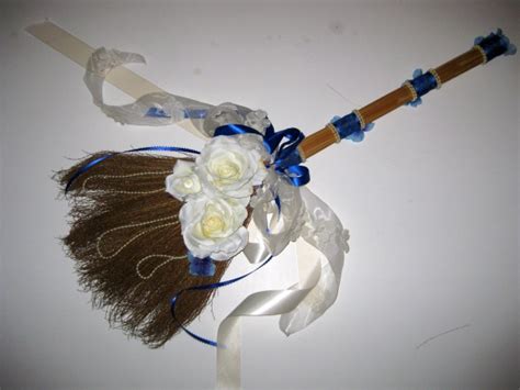 Blue 001 Wedding Brooms