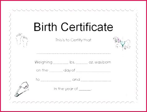 Baby certificate maker under fontanacountryinn com. 5 Make A Fake Birth Certificate Template 31189 | FabTemplatez