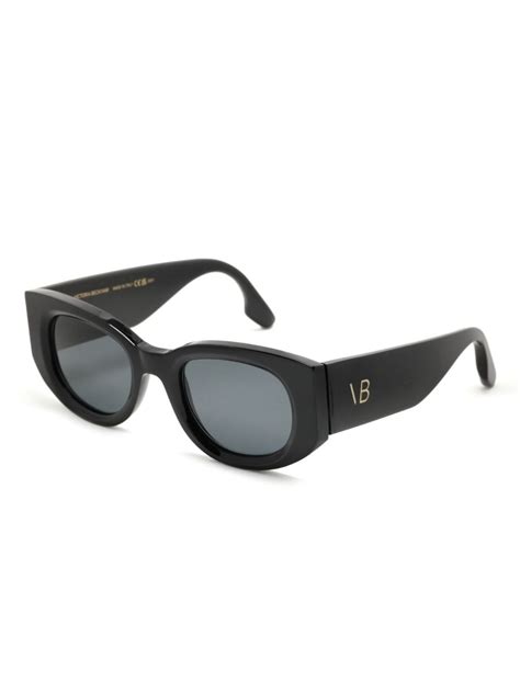 Victoria Beckham Tinted Lenses Oval Frame Sunglasses Farfetch