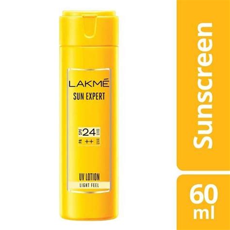 Buy Lakme Sun Expert Fairness And Uv Lotion With Spf 24 60 Ml Online
