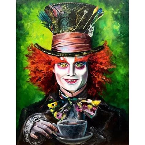 Mad Hatter Paint By Numbers 16 In 2021 Mad Hatter Painting Painting