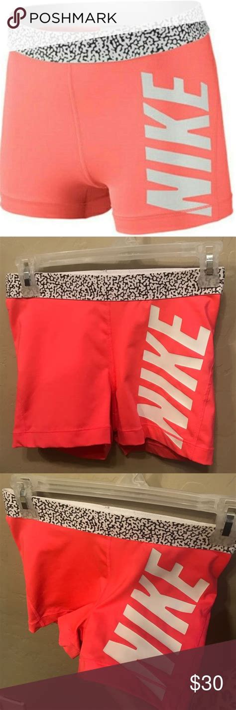 Final💲neon Nike Pro Logo Spandex Shorts Pink Nike Pros Pink Nikes