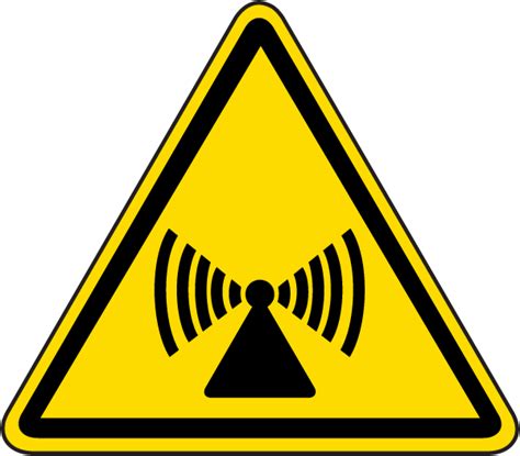 Non Ionizing Radiation Label J6540 By