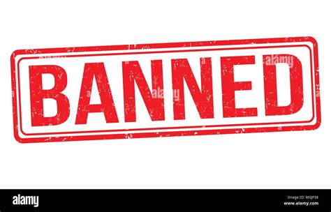 Banned Forbidden Illegal Stock Vector Images Alamy