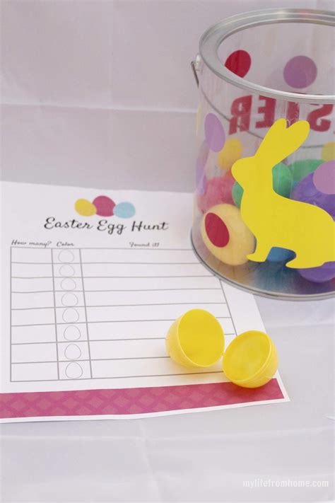 Silhouette Challenge Easter Egg Hunt Pail And Printable My Life From